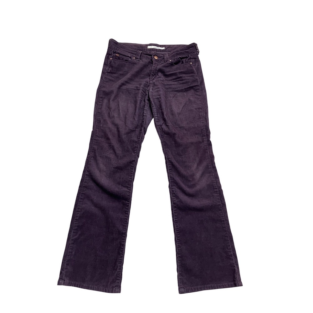 Joes Jeans Womens Purple Corduroy Bootcut Pants Size 14 Mid Rise Stretch Cotton